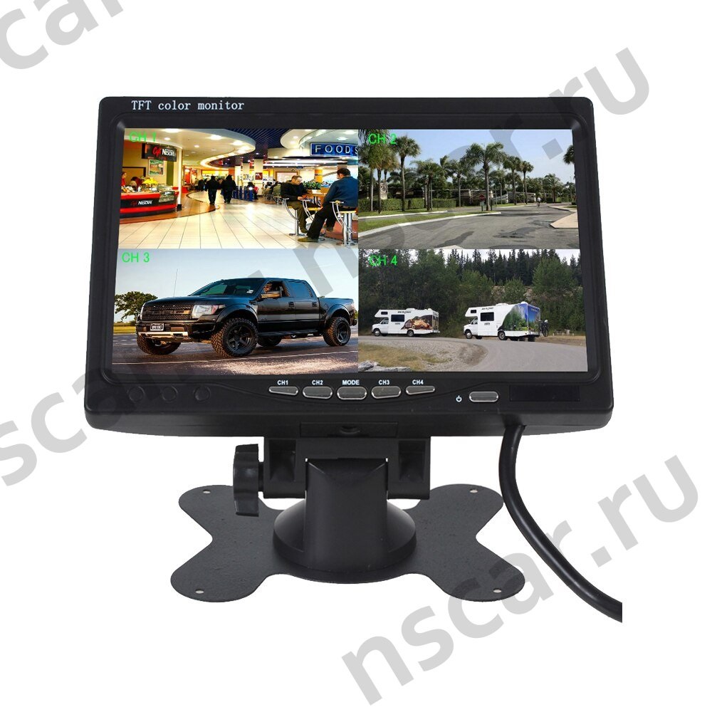 Монитор NSCAR 7.0 (7") ver.02 (4 видеовхода) - ООО "Где Авто"