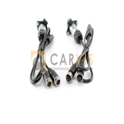 Кабель 2×4pin(мама) — 2×4pin(папа) спиральный 6м - ООО "Где Авто"