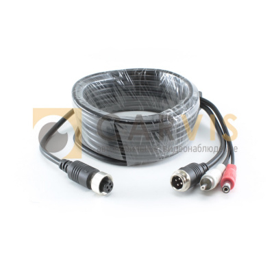 Кабель 4pin (мама) — 4pin (папа) + 1audio + 1power, 5м - ООО "Где Авто"
