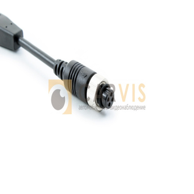 Кабель 4pin(мама) — 1bnc+2rca+1power 0,2м - ООО "Где Авто"